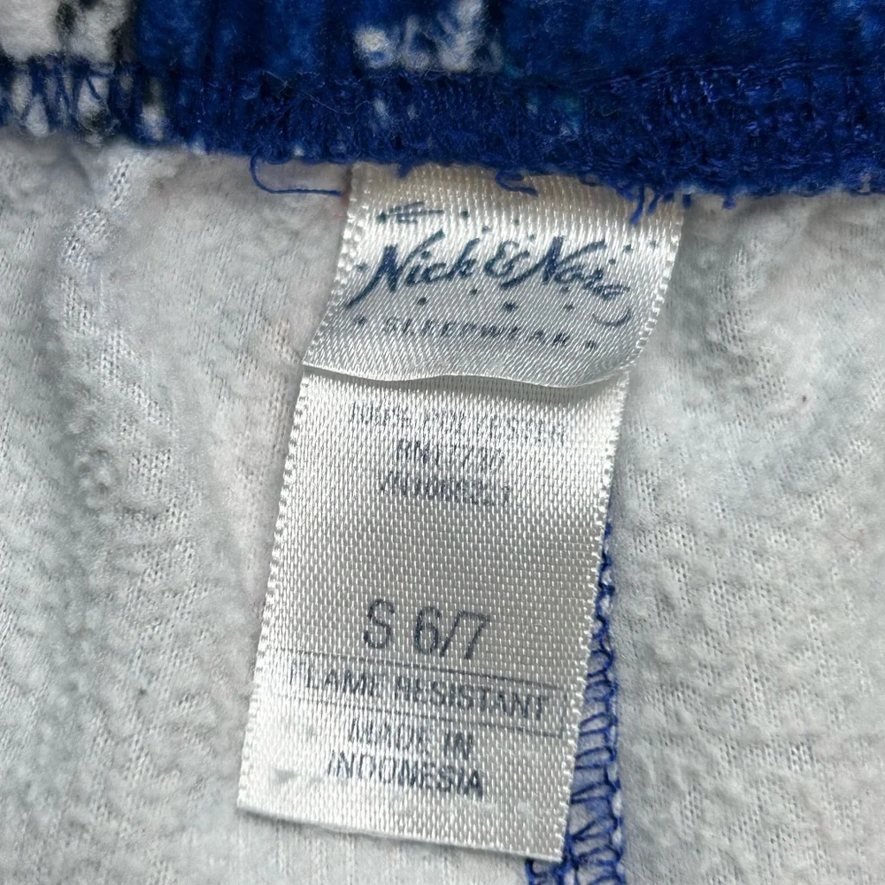 Nick & Nora Kids Winter Holiday Dog Pajamas Size Small 6/7 Cozy Winter Christmas